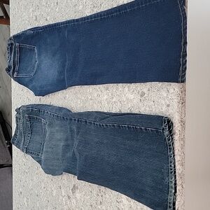 2 pairs old navy jeans size 12 husky